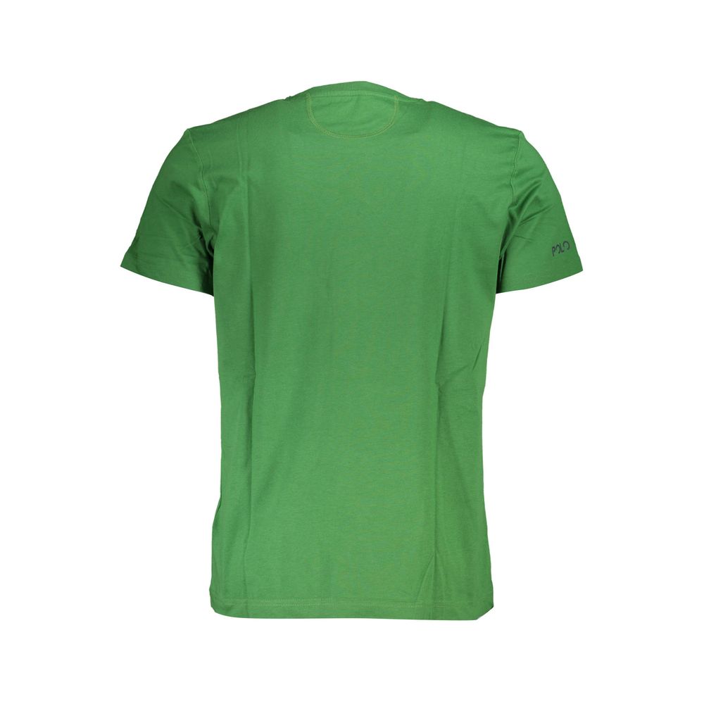 Grünes Herren-T-Shirt aus Baumwolle