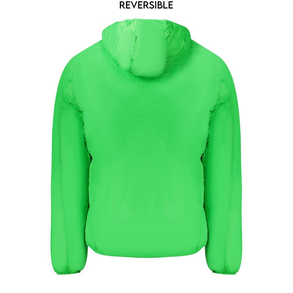 Grüne Polyamid-Herrenjacke