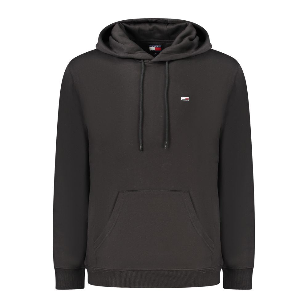 Schwarzer Baumwollpullover für Herren