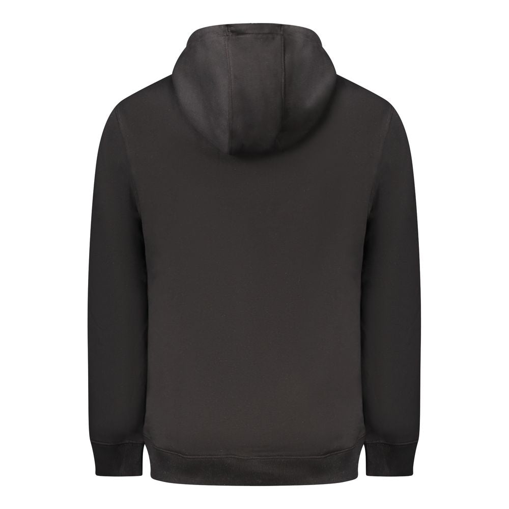Schwarzer Baumwollpullover für Herren