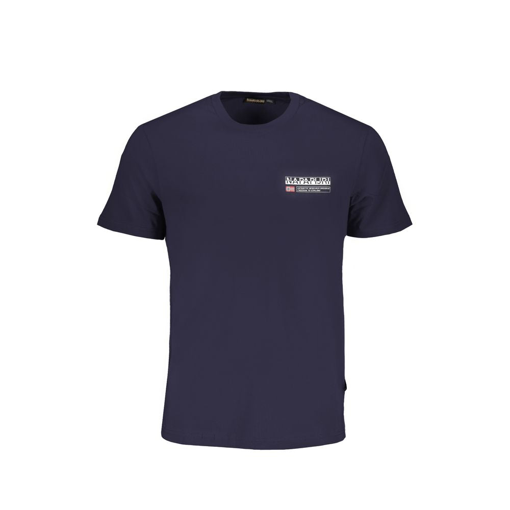 Blaues Baumwoll-T-Shirt