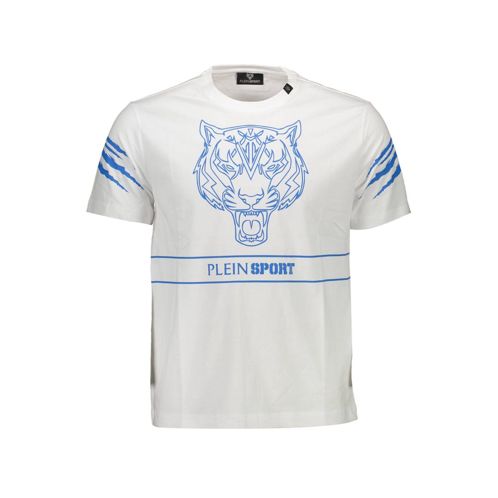 Weißes Herren-T-Shirt aus Baumwolle