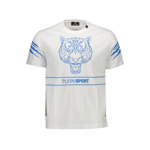 Weißes Herren-T-Shirt aus Baumwolle