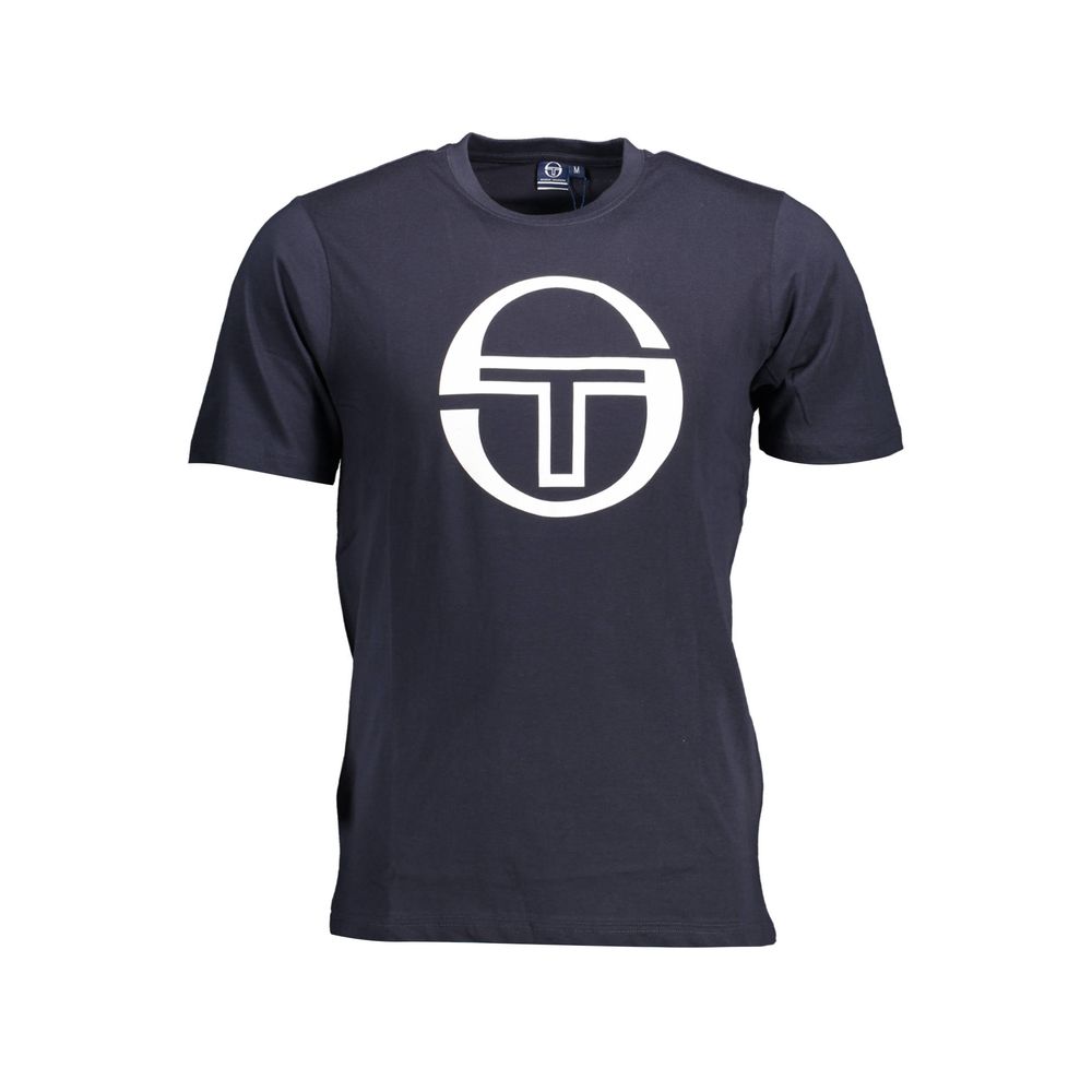 Blaues Herren-T-Shirt aus Baumwolle