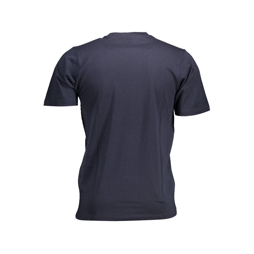 Blaues Herren-T-Shirt aus Baumwolle
