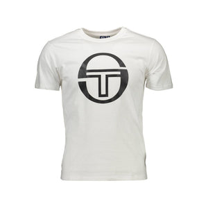 White Cotton Men T-Shirt