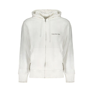 Weißer Baumwollpullover