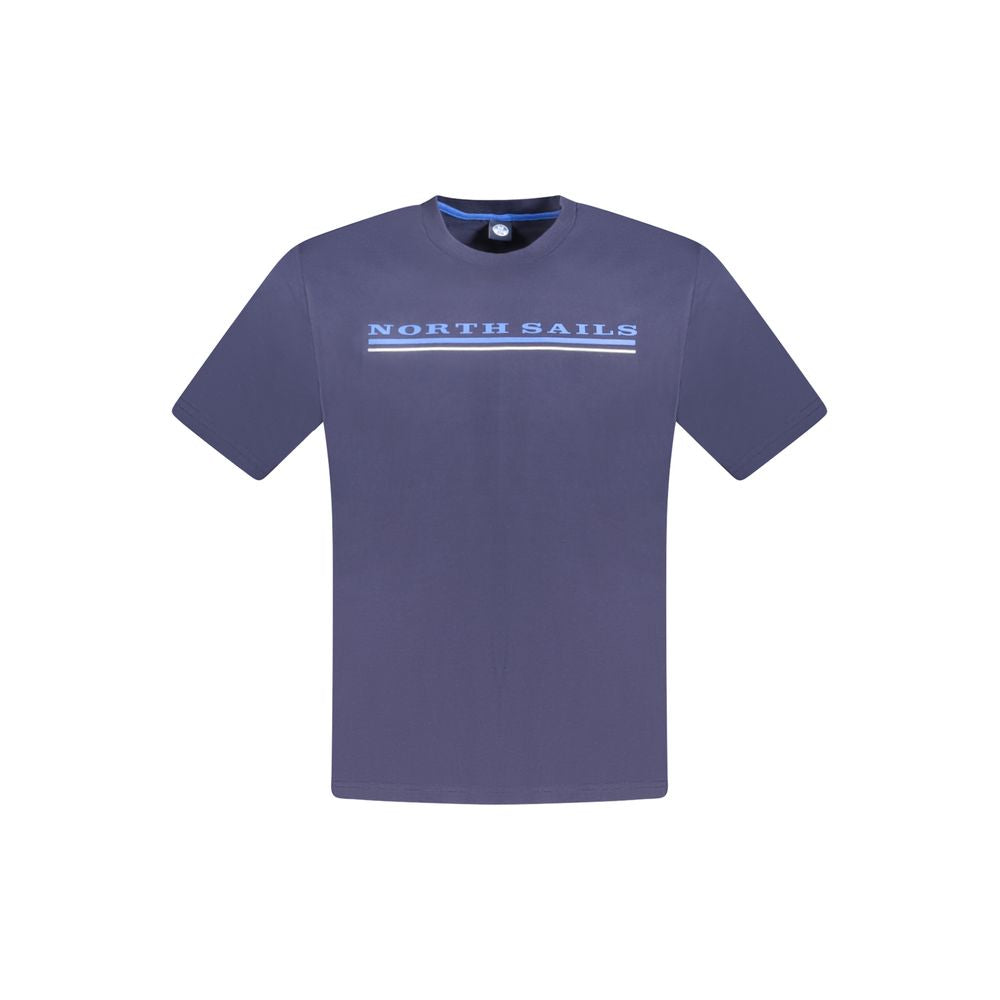 Blaues Herren-T-Shirt aus Baumwolle