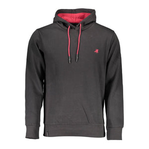 Black Cotton Men Sweater