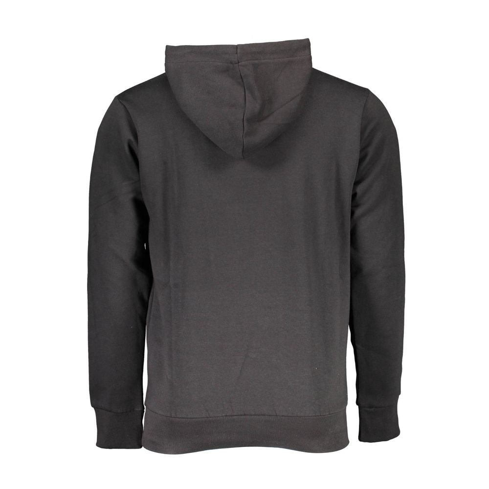 Schwarzer Baumwollpullover für Herren