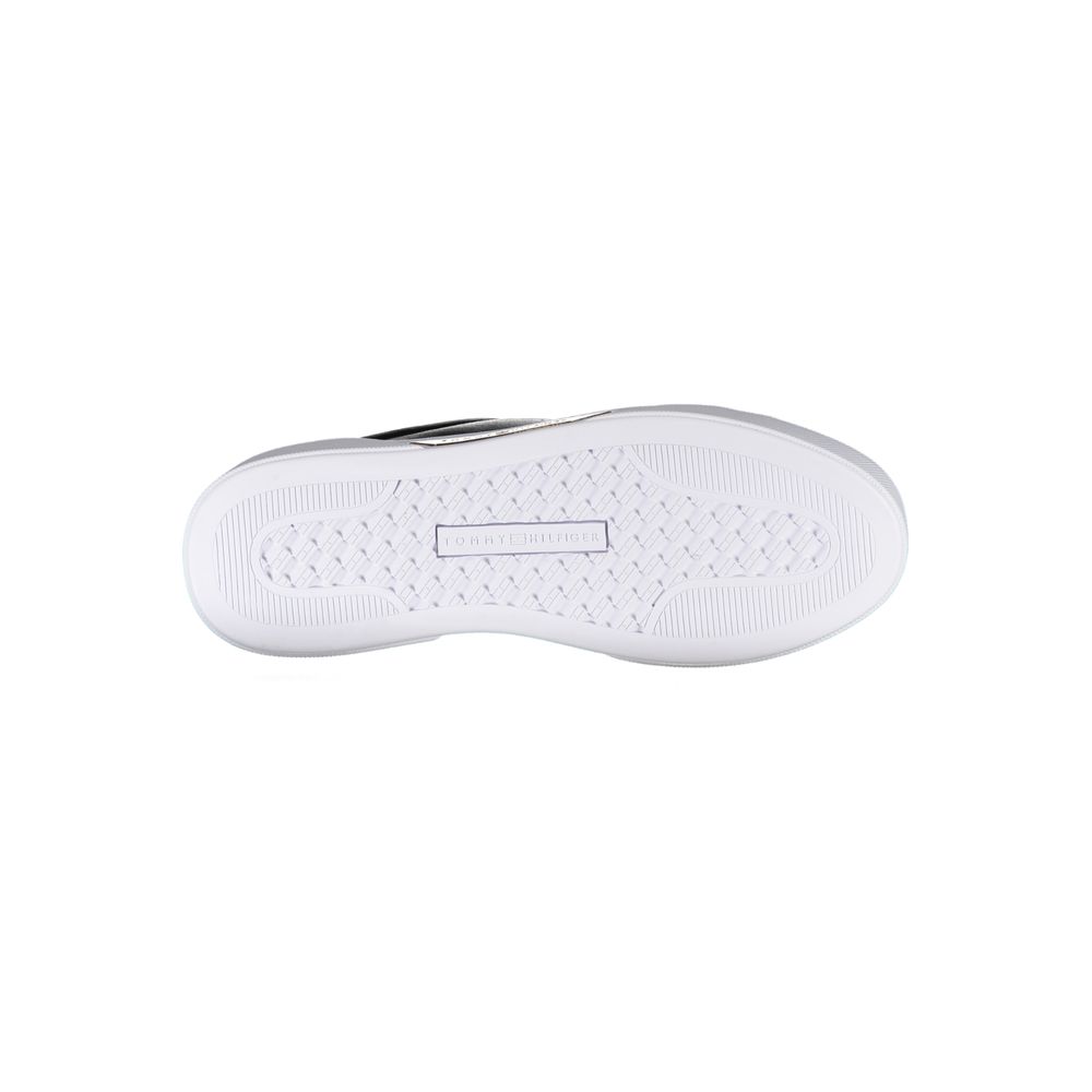 Schwarze Leder-Sneaker für Damen