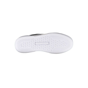 Schwarze Leder-Sneaker für Damen