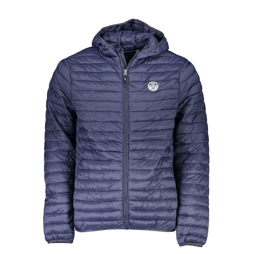 Blaue Polyamid-Herrenjacke