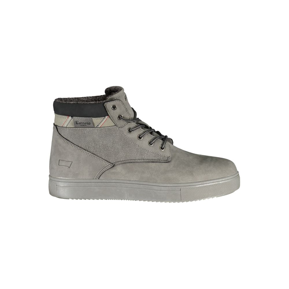 Brauner Polyester-Herrenstiefel