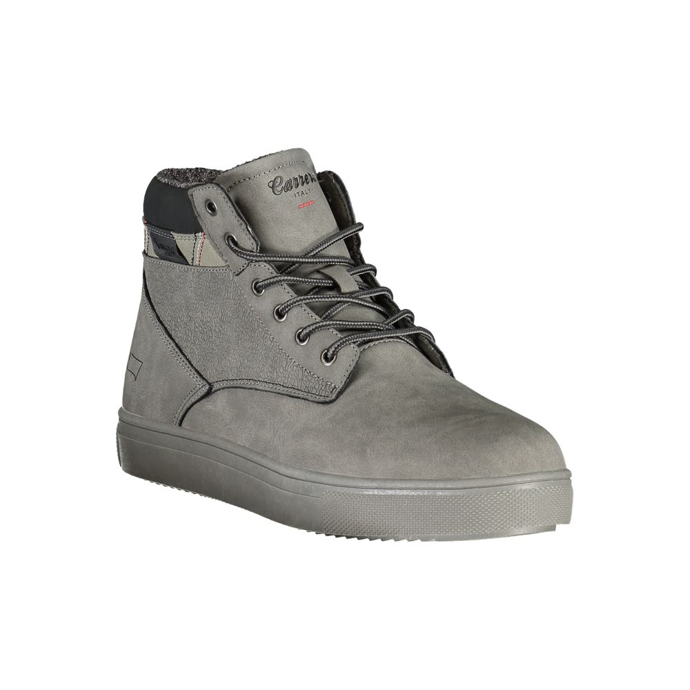 Brauner Polyester-Herrenstiefel
