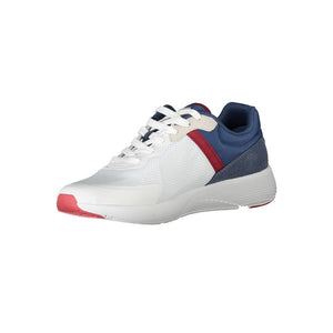 Elegante weiße Sport-Sneaker mit Kontrastakzenten