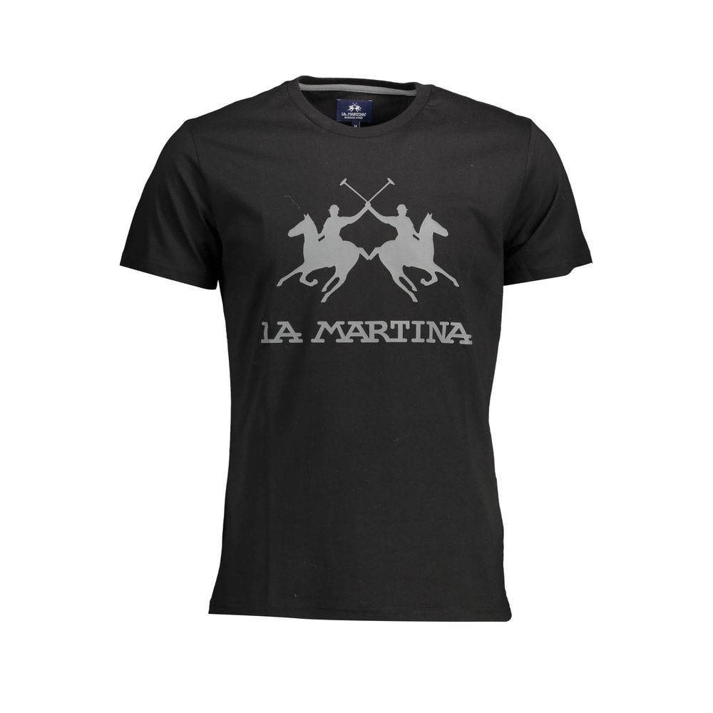 Elegantes T-Shirt mit Rundhalsausschnitt und ikonischem Aufdruck