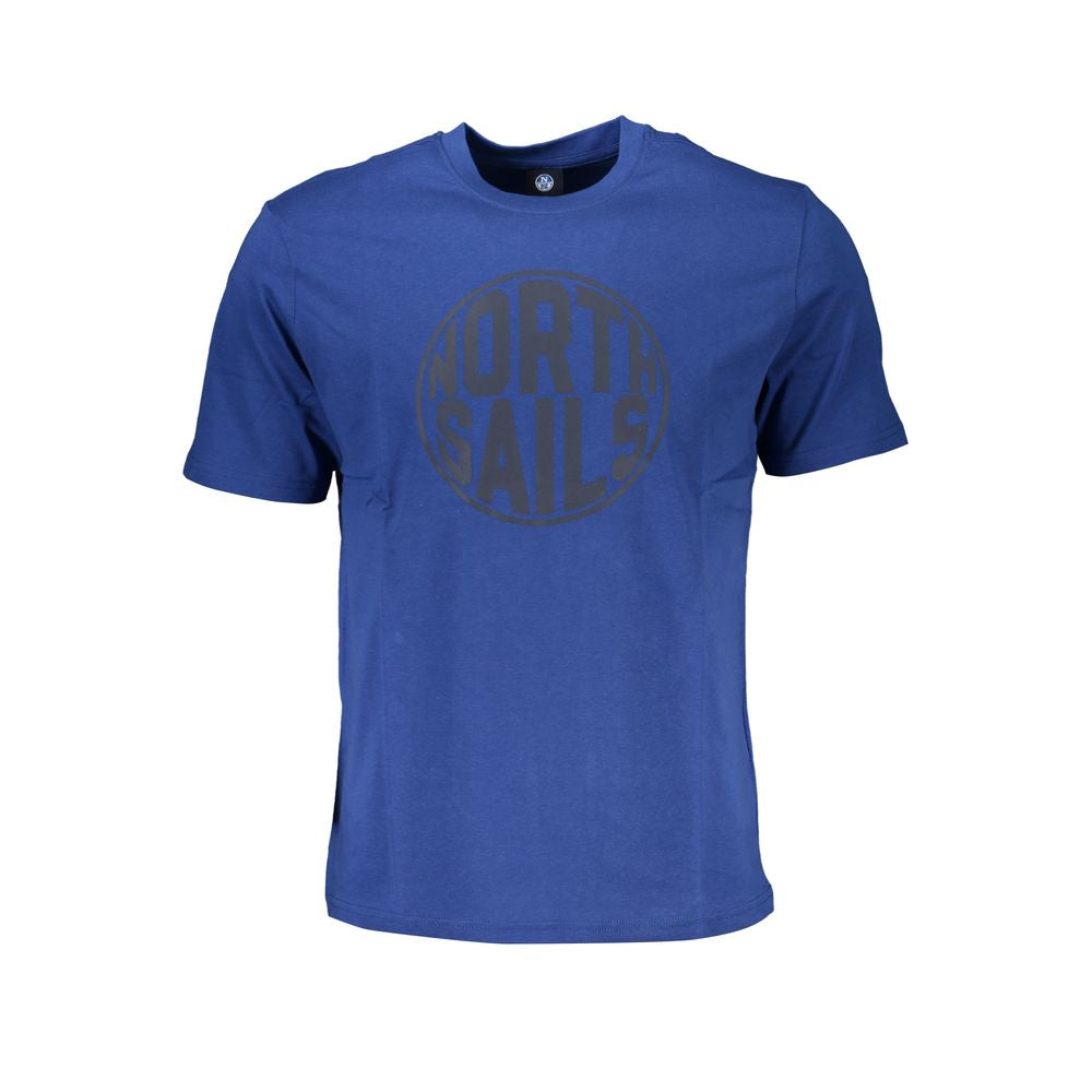 Blaues Baumwoll-T-Shirt