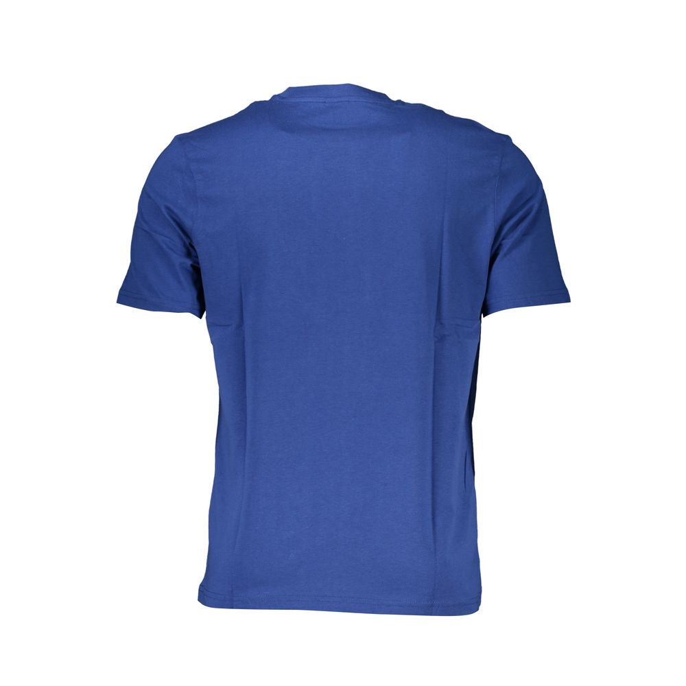 Blaues Baumwoll-T-Shirt