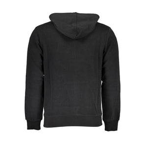 Elegantes Kapuzen-Sweatshirt aus Baumwolle in Schwarz