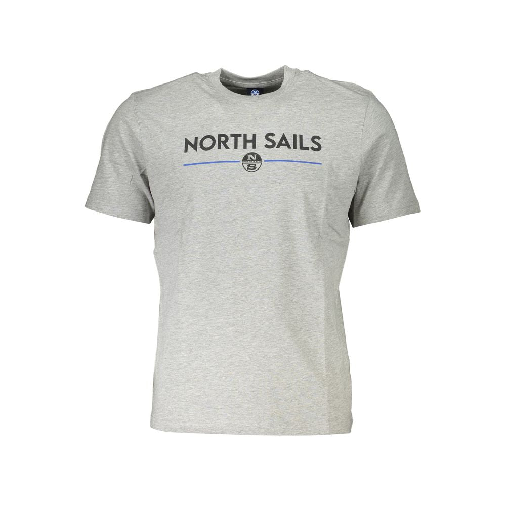 Graues Baumwoll-T-Shirt