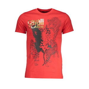 Rotes Baumwoll-T-Shirt