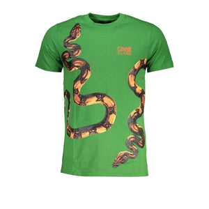 Grünes Baumwoll-T-Shirt