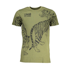 Grünes Baumwoll-T-Shirt