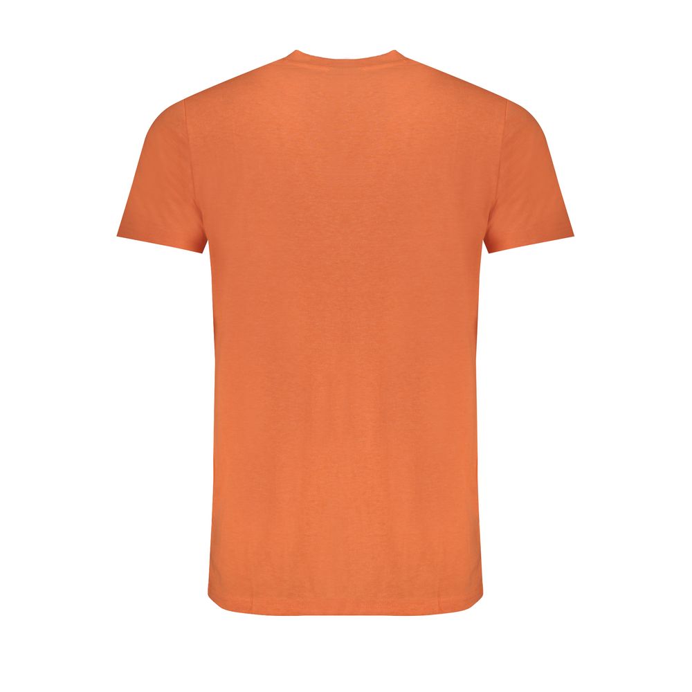 Orangefarbenes Baumwoll-T-Shirt