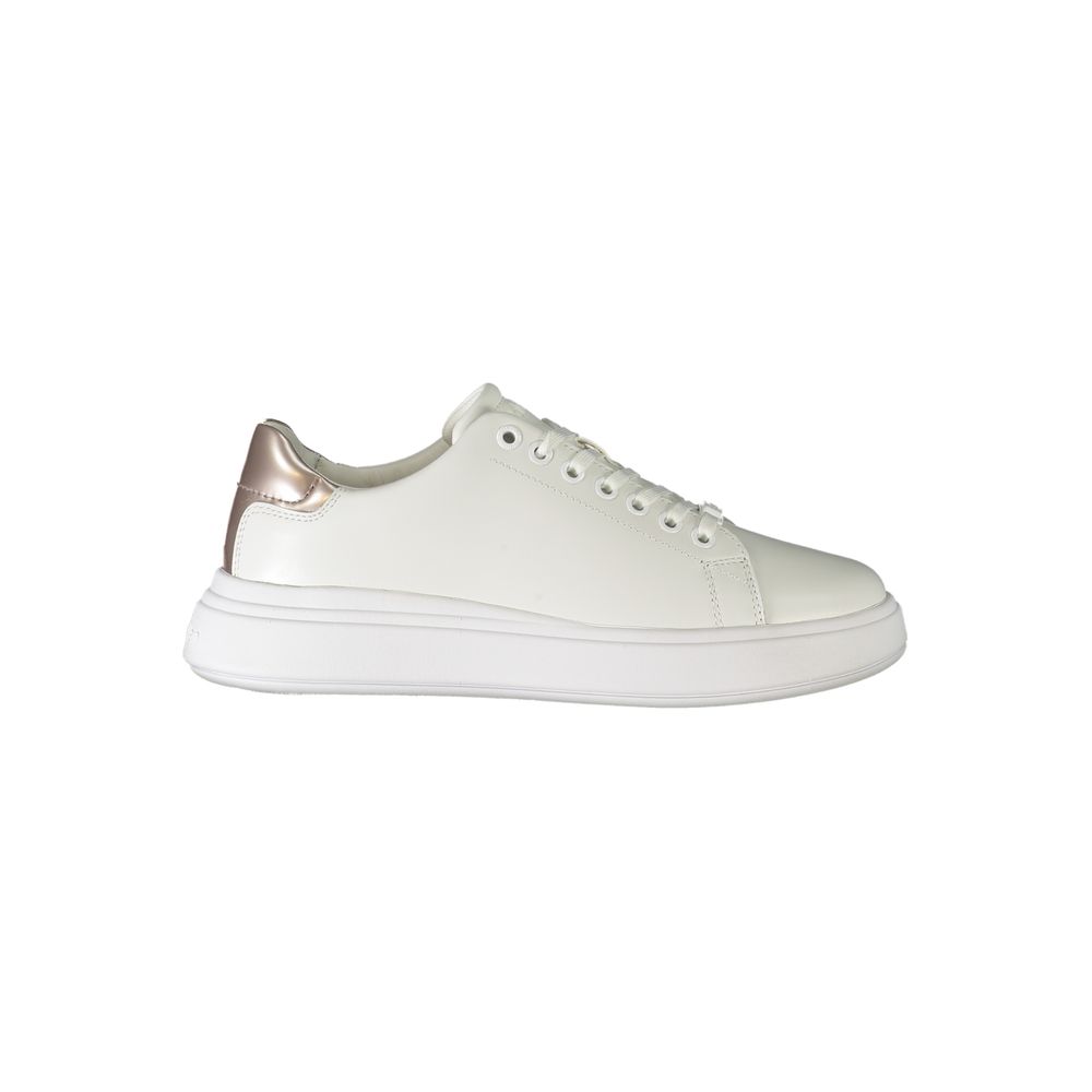 Weißer Polyester-Sneaker