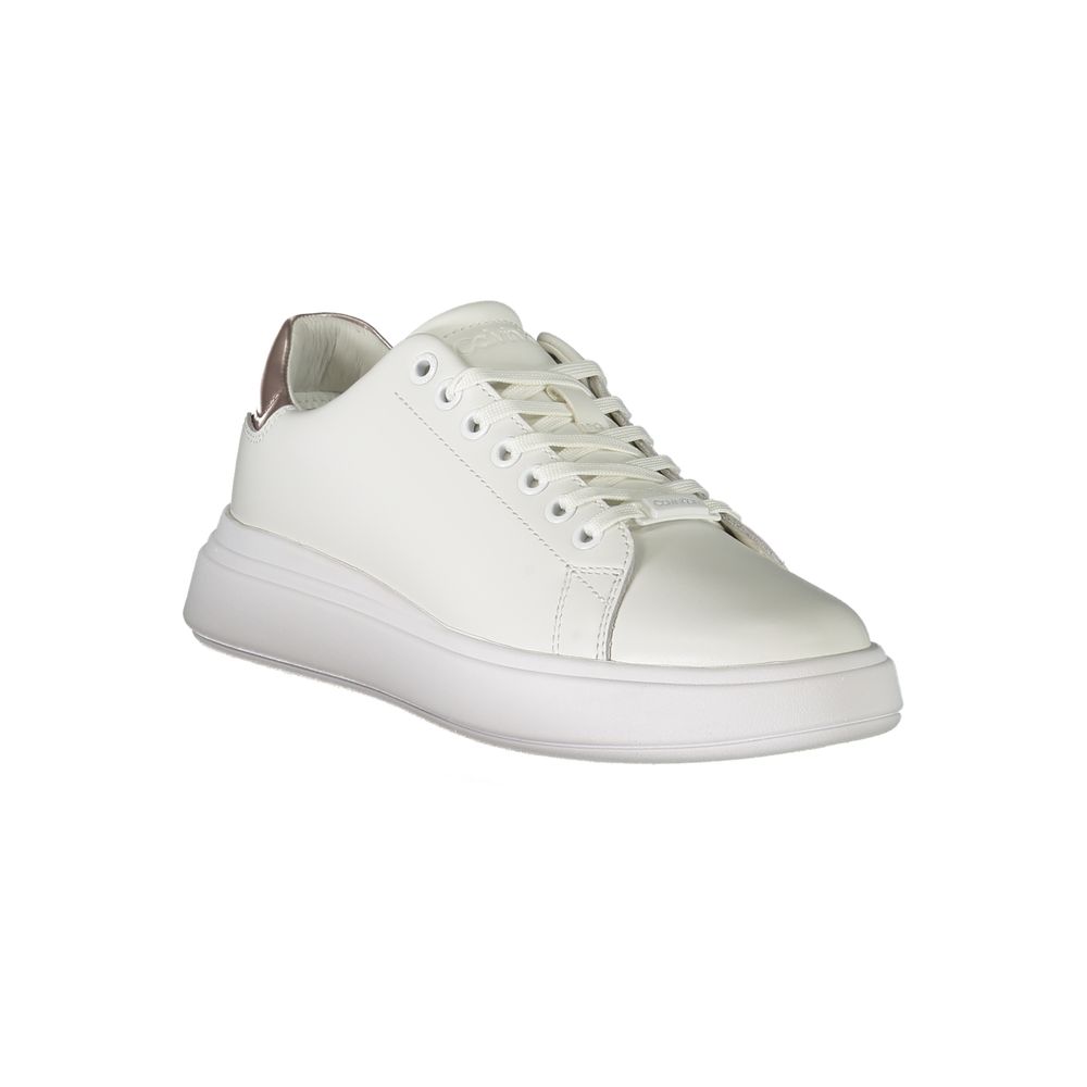 Weißer Polyester-Sneaker