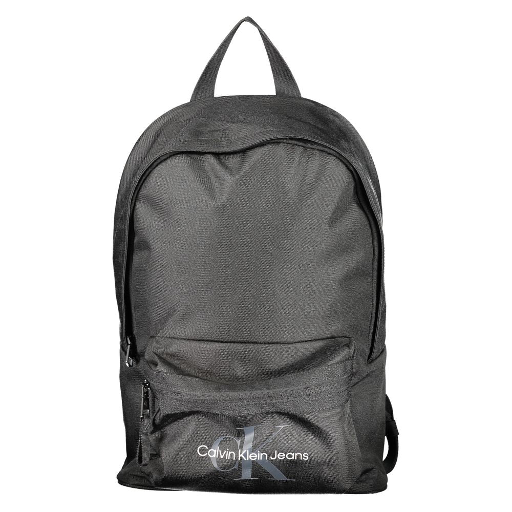 Schwarzer Polyester-Rucksack