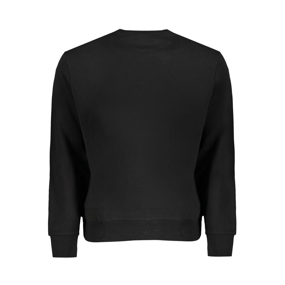 Schwarzer Baumwollpullover