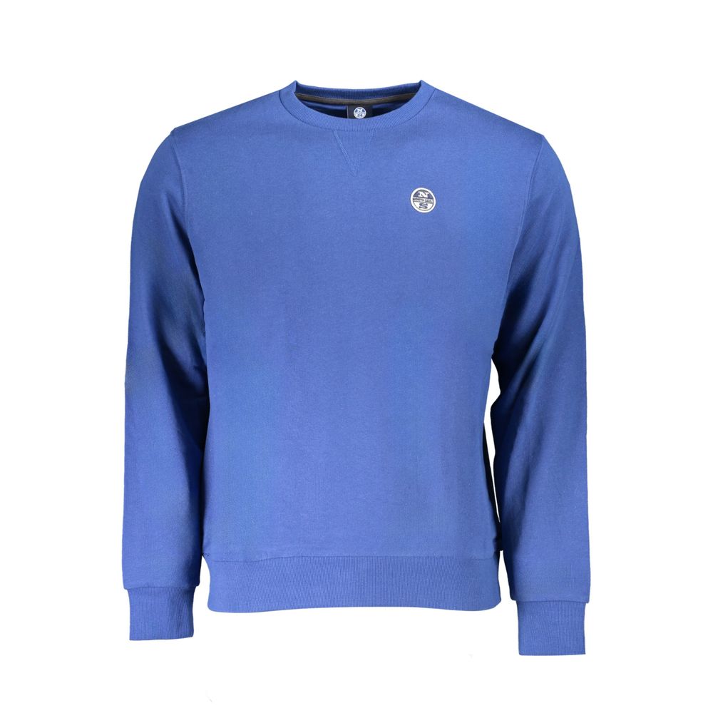 Blauer Baumwollpullover