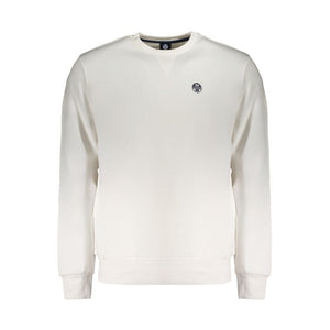 Weißer Baumwollpullover
