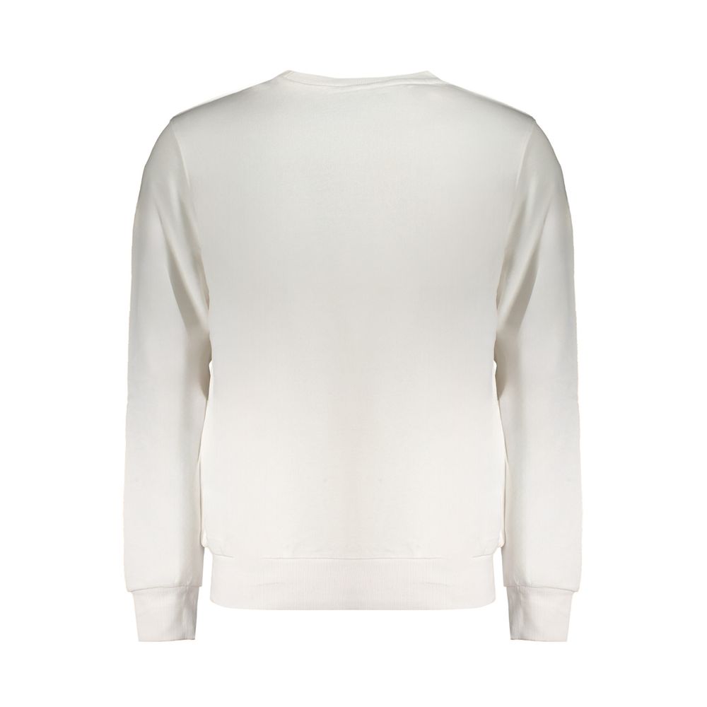 Weißer Baumwollpullover