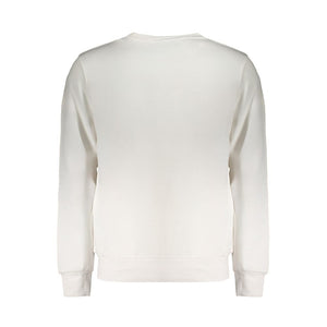 Weißer Baumwollpullover