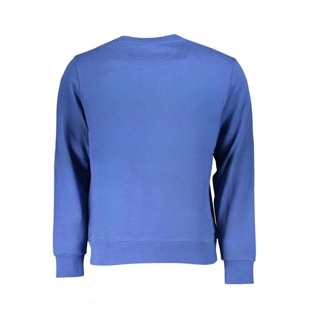 Blauer Baumwollpullover