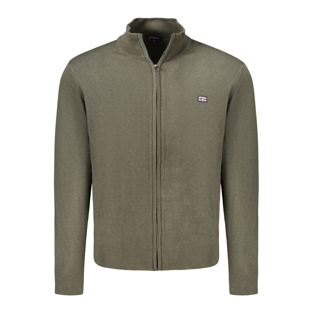 Grüne Strickjacke aus Polyamid für Herren