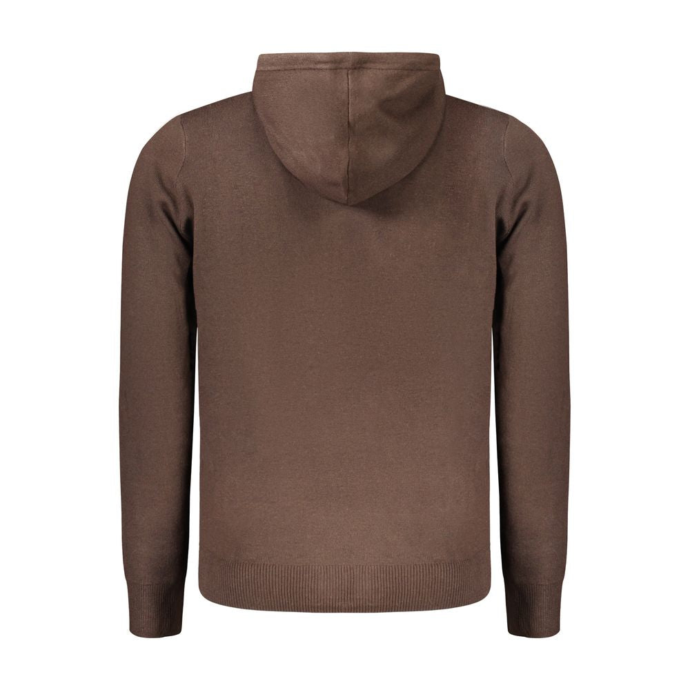 Braune Strickjacke aus Polyamid für Herren