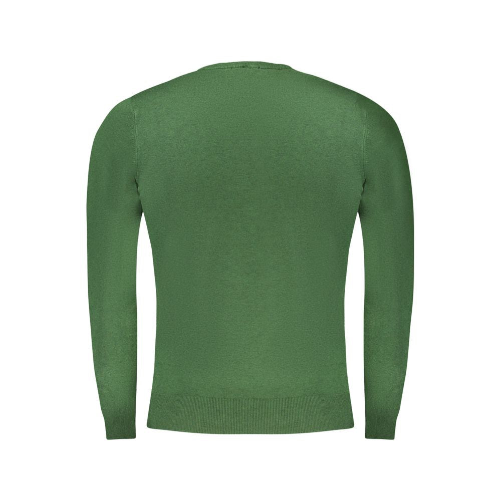 Grüner Viskose-Herrenpullover