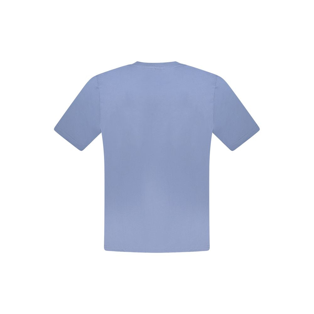 Blaues Herren-T-Shirt aus Baumwolle
