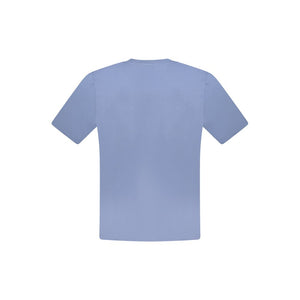 Blaues Herren-T-Shirt aus Baumwolle