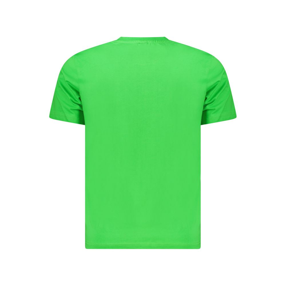 Grünes Herren-T-Shirt aus Baumwolle