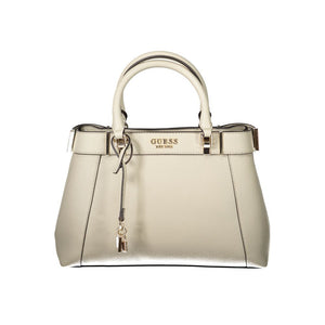 Beige Polyethylen-Handtasche