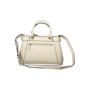 Beige Polyethylen-Handtasche