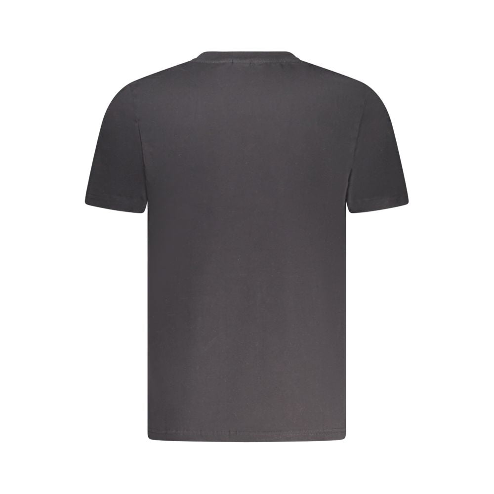 Schwarzes Herren-T-Shirt aus Baumwolle