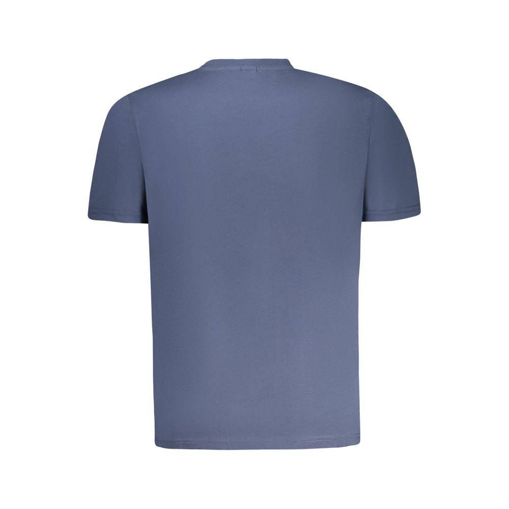 Blaues Herren-T-Shirt aus Baumwolle