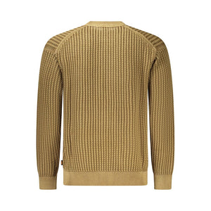Brauner Baumwollpullover für Herren