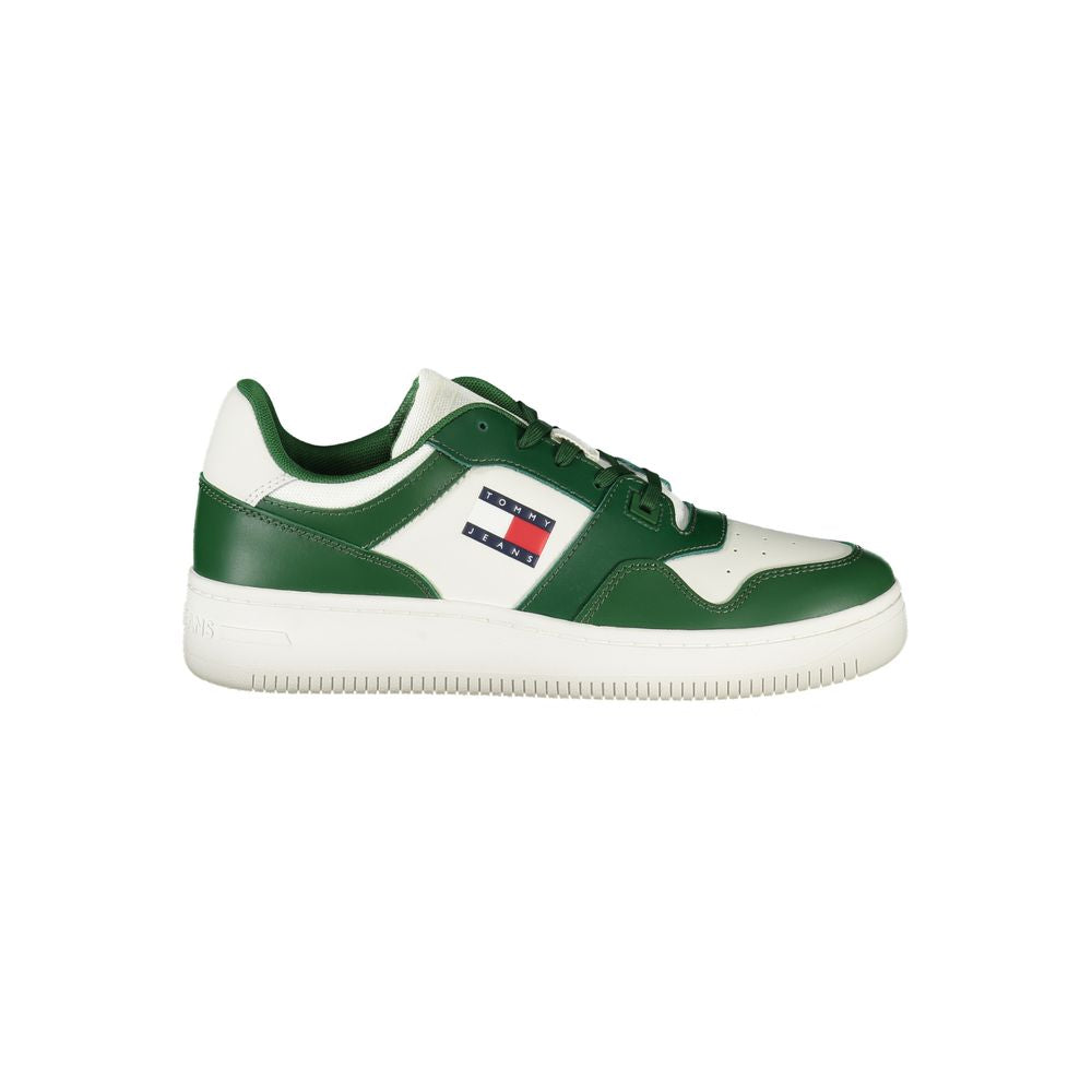 Grüne Leder Herren Sneaker